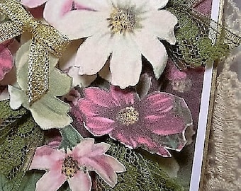 FOREVER BIRTHDAY Ms. PRISCILLA - 3D greeting card/art display - designer handcrafted - unique