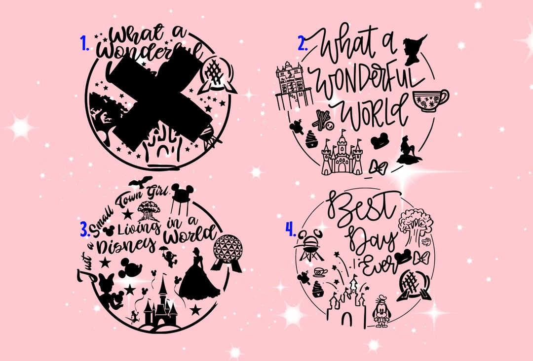 Disney Vinyl Decals, Disney Decals for Shirts, Disney Matching Shirts