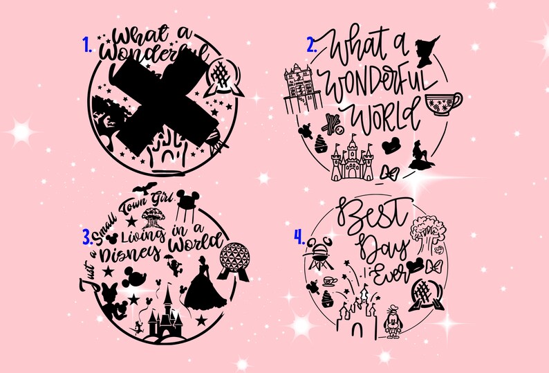 Disney Vinyl Decals Disney Decals for Shirts Disney Matching Etsy