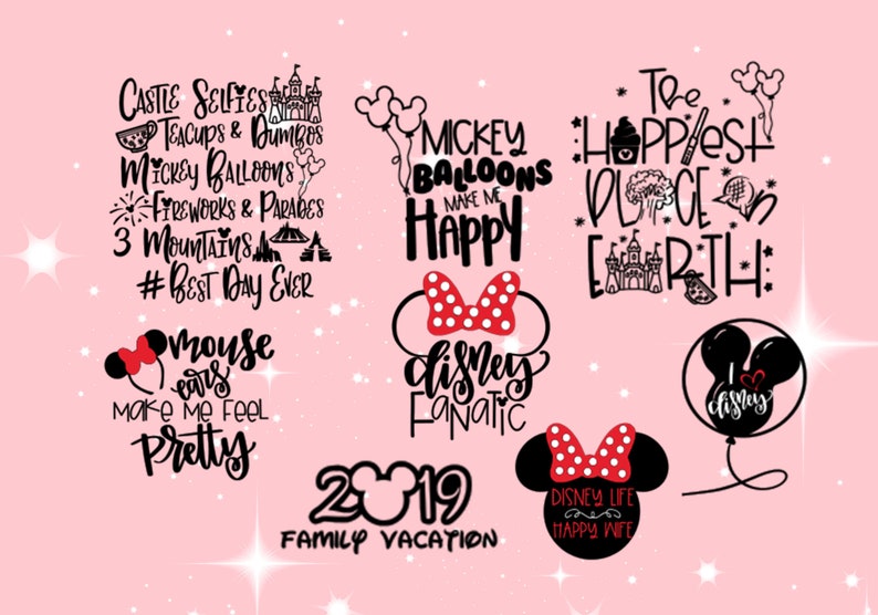 Disney Vinyl Iron On Disney Vinyl Decal Disney Decal for Etsy