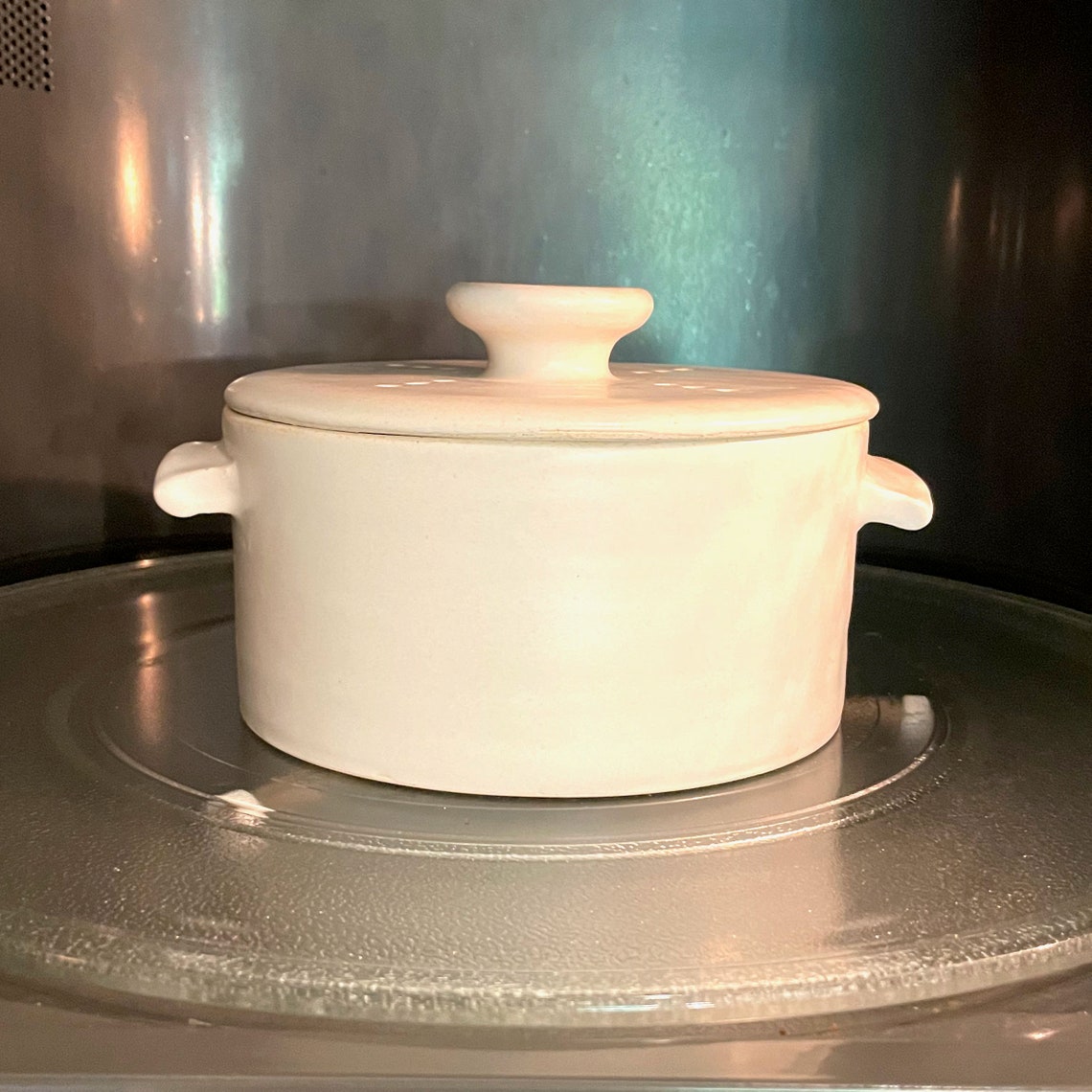 NEW Hand Made Microwavable Popcorn Pot in Matte White Etsy