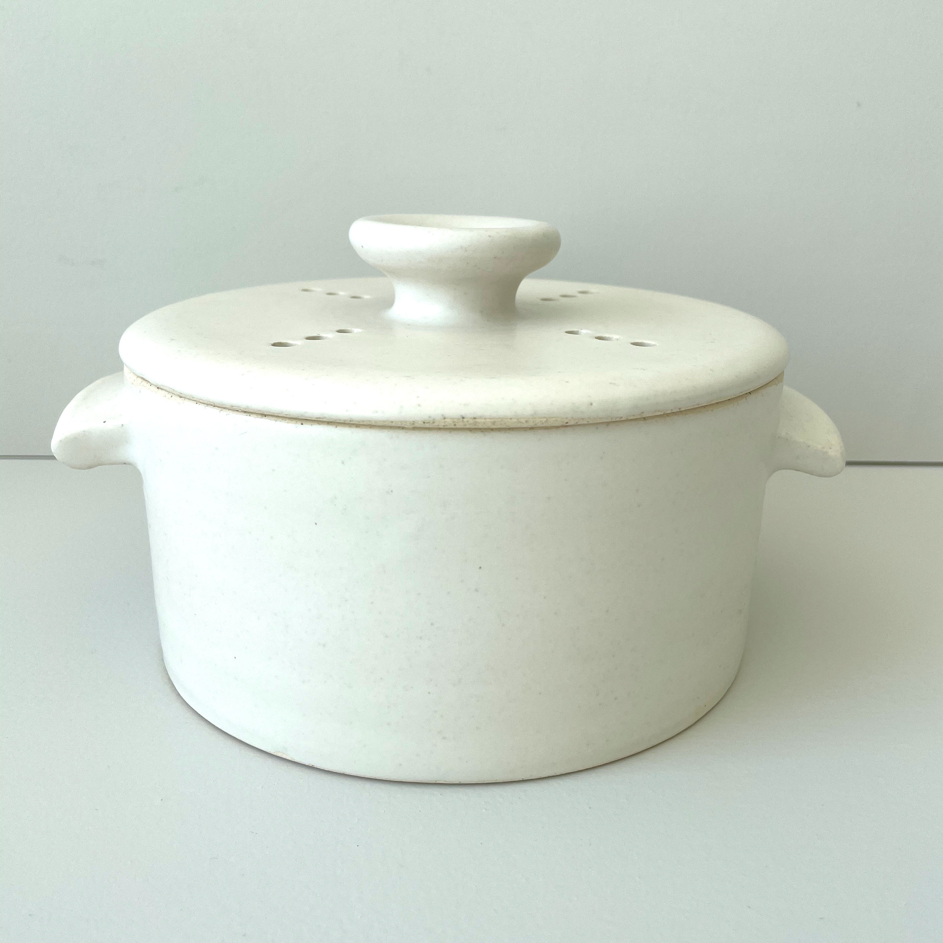 NEW Hand Made Microwavable Popcorn Pot in Matte White Etsy