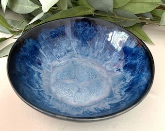 Bowls:  Indigo Summer Glaze, Perfect for fruit, cereal, snacks, soup, salad or pasta