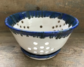 Berry Bowl and Plate Set..perfect for grapes, berries, pitted fruit before it is ripe.