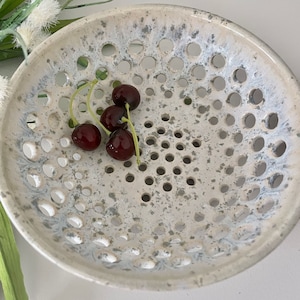 Elegant Berry Bowl and Plate Set in Sea Salt and Gray Opal Glaze...in 4 sizes.