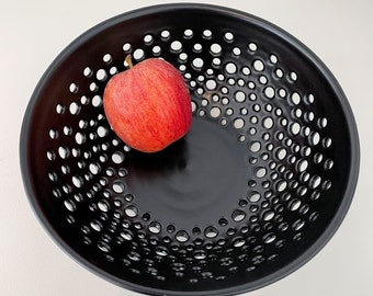 NEW...Fruit Bowl...a must for airing your avocados, pitted fruit or tomatoe's before they're ripe...in 4 glaze colors...and 3 sizes.