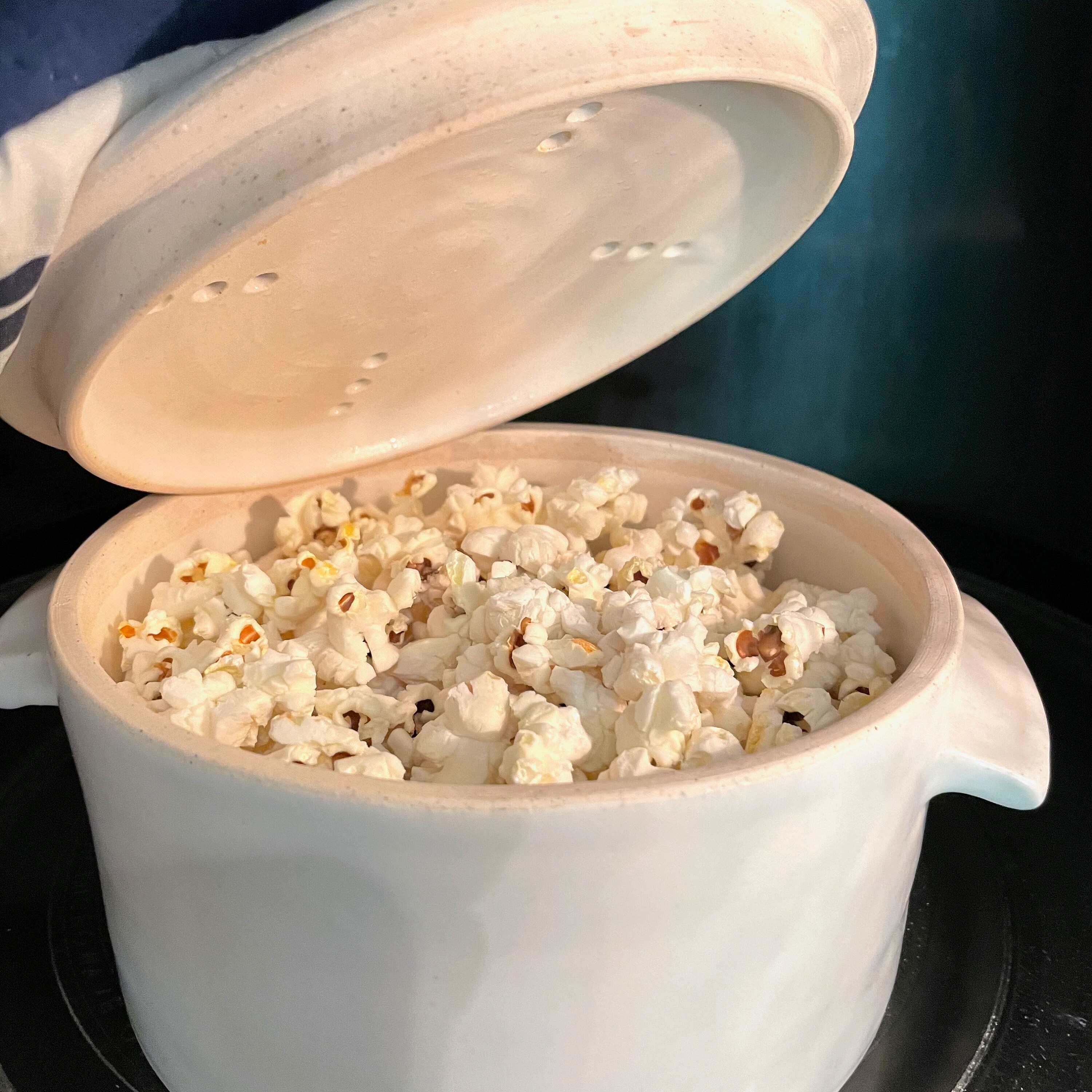 NEW Hand Made Microwavable Popcorn Pot in Matte White Etsy