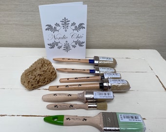 Nordic Chic ® Pinsel - Wachs/Farbe/Schablone/Schwamm
