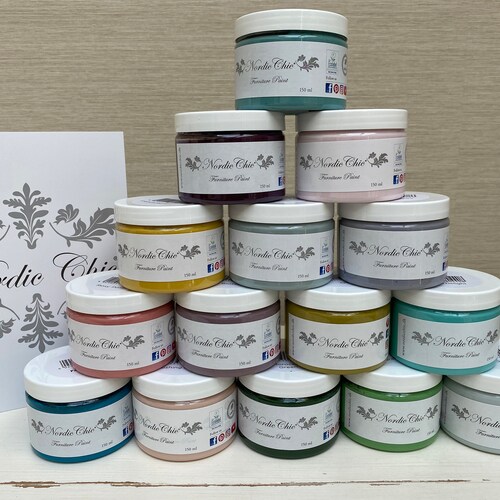 Nordic Chic ® Eco Friendly Chalk Paint 150 ML Pot 51 Etsy UK