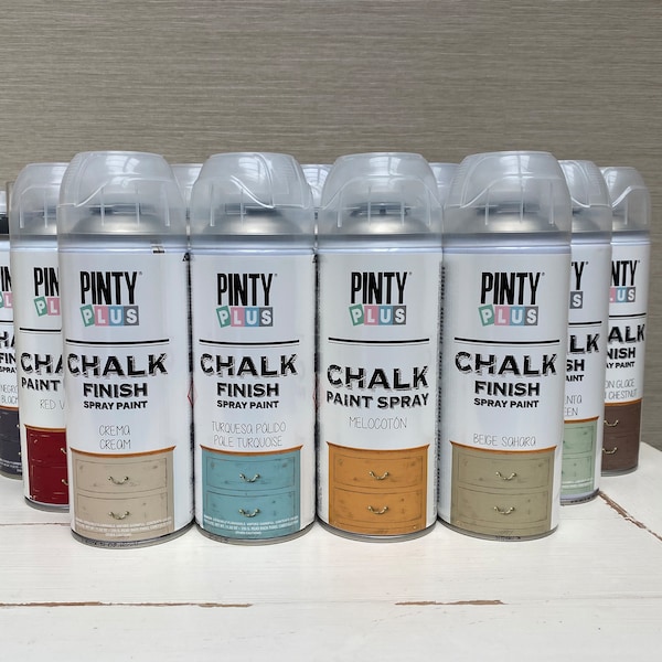 Pinty Plus CHALK Paint Spray - Ideal for Furniture & Craft Projects
