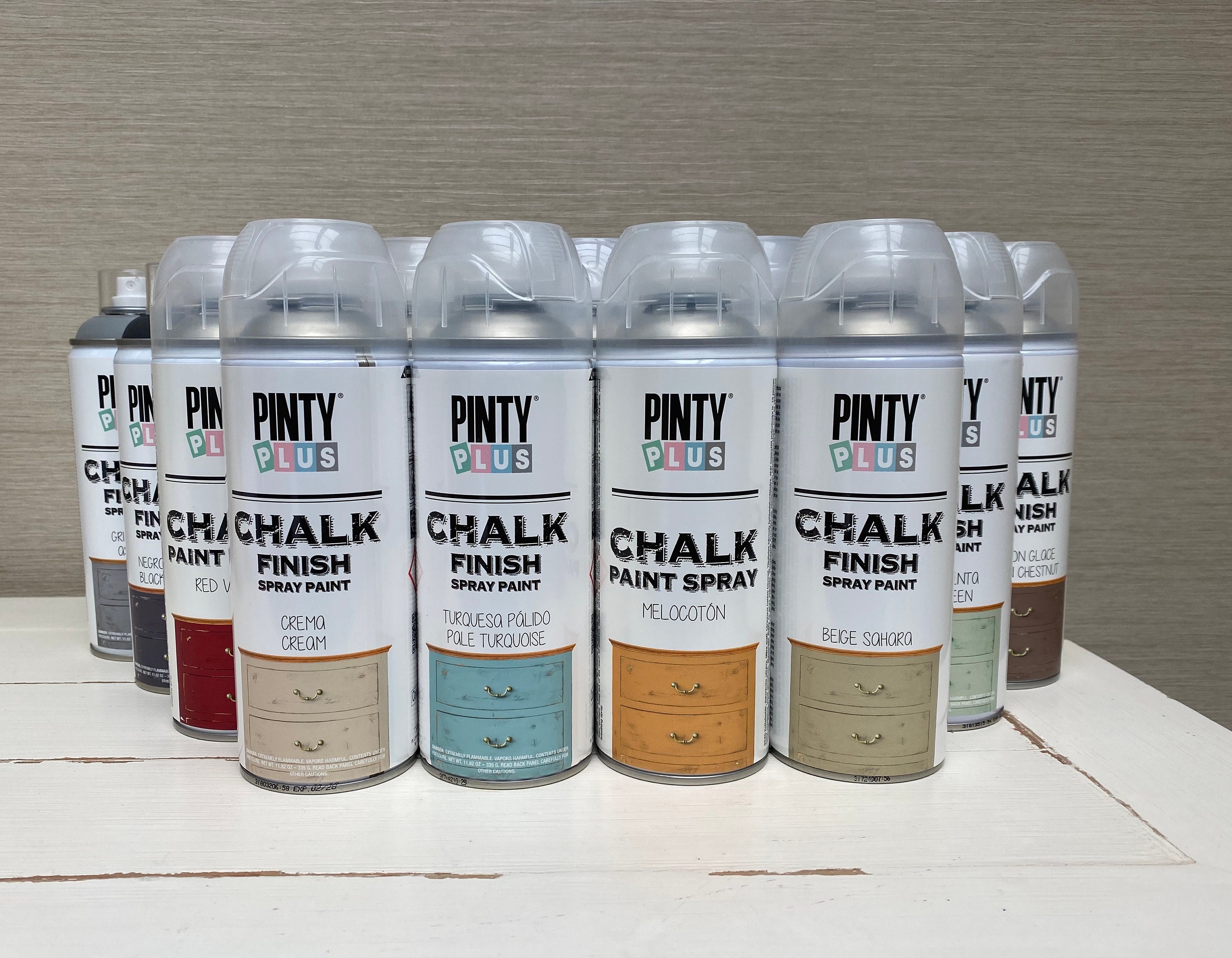 Pinty Plus CHALK Paint Spray Ideal for Furniture & Craft Projects 