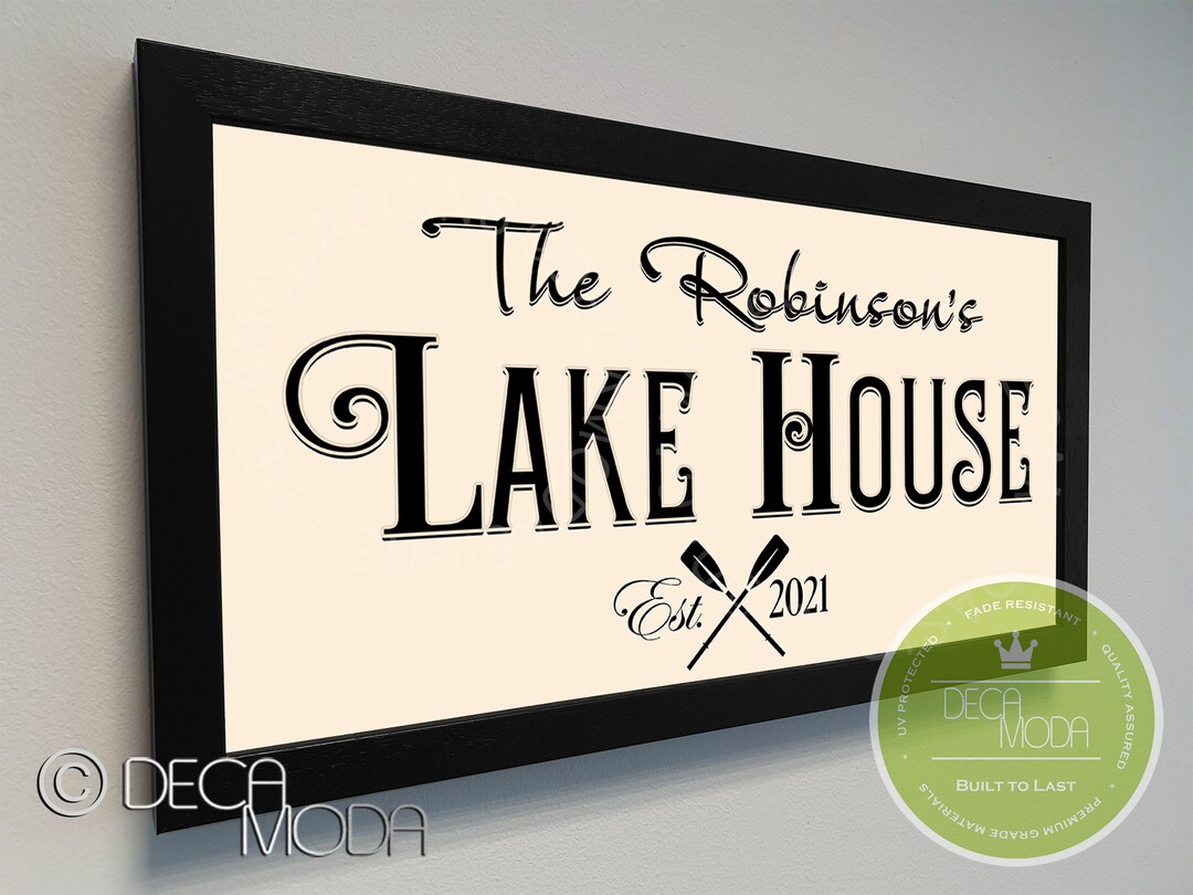 PERSONALIZED LAKE HOUSE Sign, Lake House Signs Sign, Custom Signs, Lake