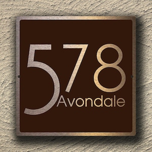 MODERN HOUSE NUMBERS, Outdoor House Sign, Custom House Numbers, House Numbers, Modern House Numbers, House Number Sign, house number Plaque