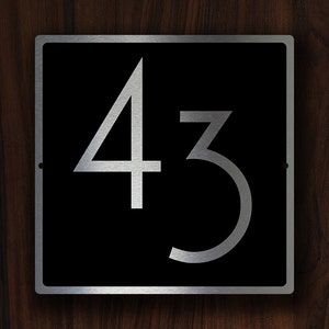 HOUSE NUMBERS MODERN, Outdoor House Sign, Custom House Numbers, House Numbers, Modern House Numbers, House Number Sign, house number Plaque image 6