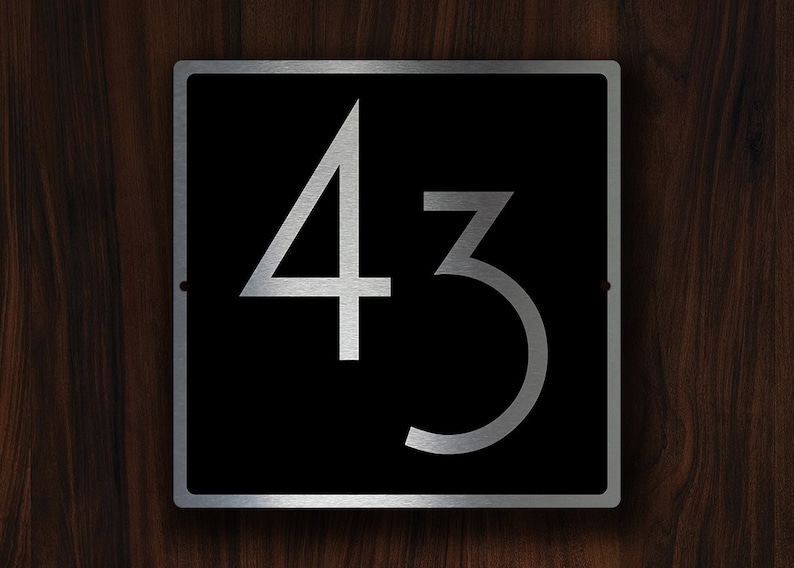 HOUSE NUMBERS MODERN, Outdoor House Sign, Custom House Numbers, House Numbers, Modern House Numbers, House Number Sign, house number Plaque image 6