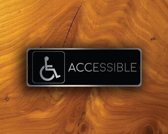 Gebürstetes Silber Accessoire Schild: Wetterfestes Aluminium