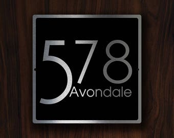 HOUSE NUMBERS SIGN, Modern House Sign, Custom House Numbers, House Numbers, Modern House Numbers, Modern Number Sign, house number Plaque