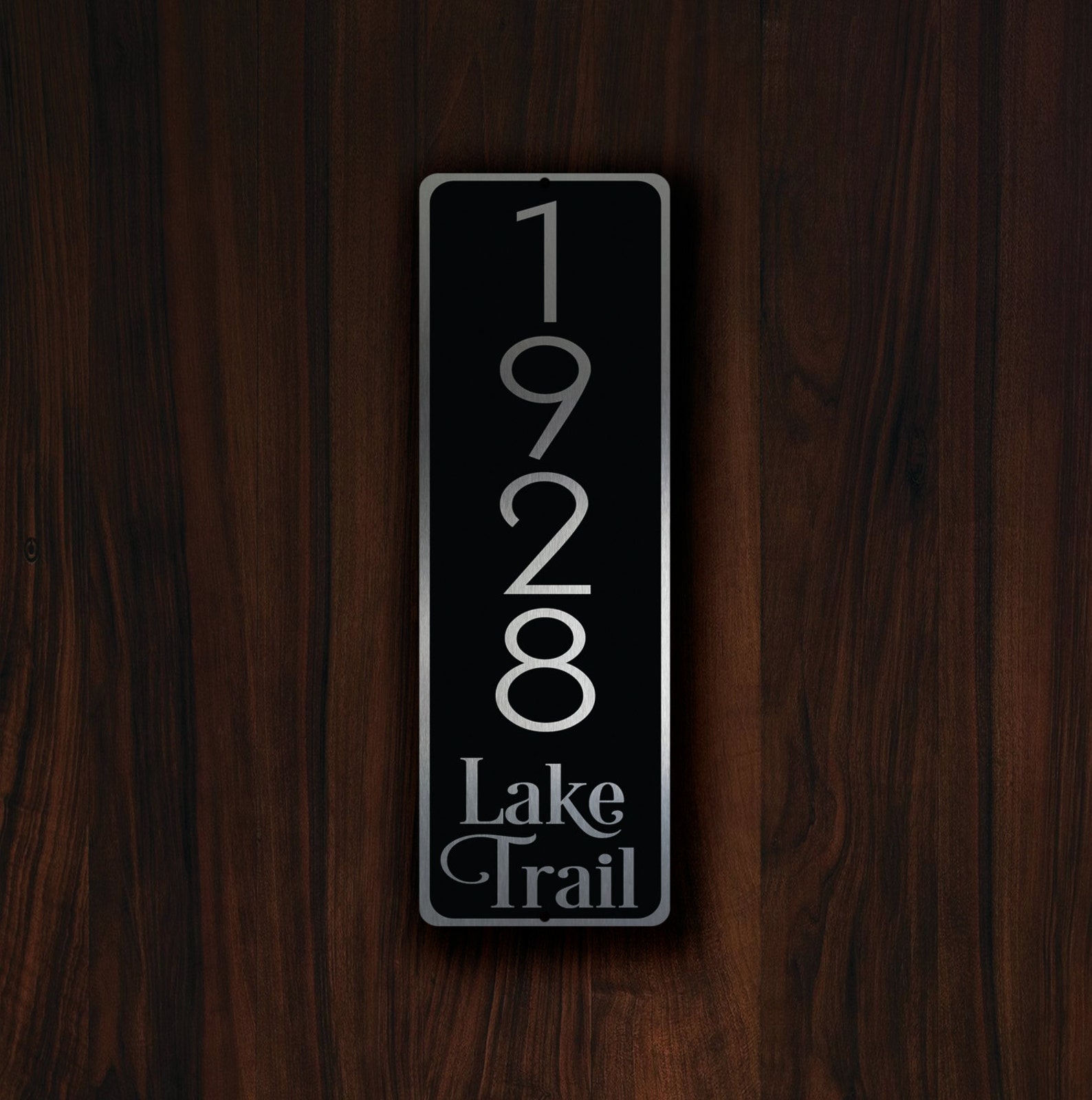 MODERN ADDRESS SIGN Sign Modern House Address Plaque Custom Etsy