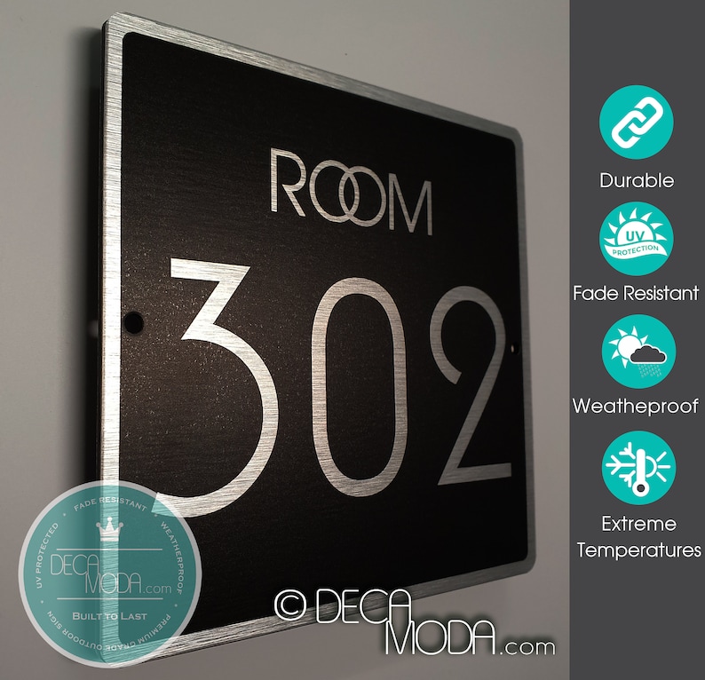 Hotel Room Numbers Apartment Number Copper Finish - Etsy