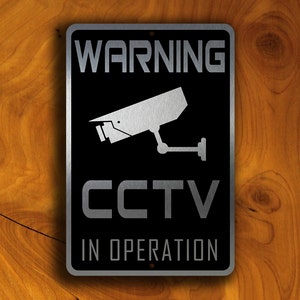 CCTV Surveillance Sign, 24 Hour CCTV signs, Security Sign, Monitored Video Surveillance Sign, CCTV Sign, Video Surveillance, Home Security