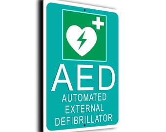 AED Pool Sign: Weatherproof Aluminum Composite Decor