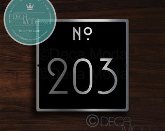 Custom Hotel Number Signs | Hotel Room Numbers | Door Number Signs | Modern Numbers | Contemporary Design | Hotel Room Decor