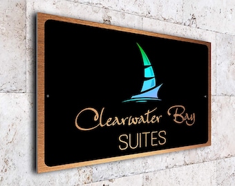 Modern Custom Suite Sign: Personalized Office, Apartment Door Plaque