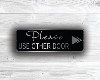 Cartello In Acrilico – Si Prega Di Utilizzare La Porta - Foto 7