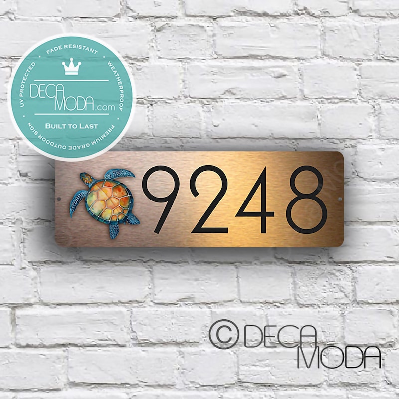 4 1/2" Copper Address Numbers Etsy