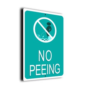No Peeing Sign, Swimming Pool Signs, Pool Signs, Pool Decor, No Peeing Pool  Sign, Weatherproof Signs, No Peeing, No Peeing Pool Sign