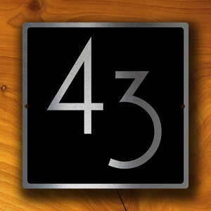 HOUSE NUMBERS MODERN, Outdoor House Sign, Custom House Numbers, House Numbers, Modern House Numbers, House Number Sign, house number Plaque image 1