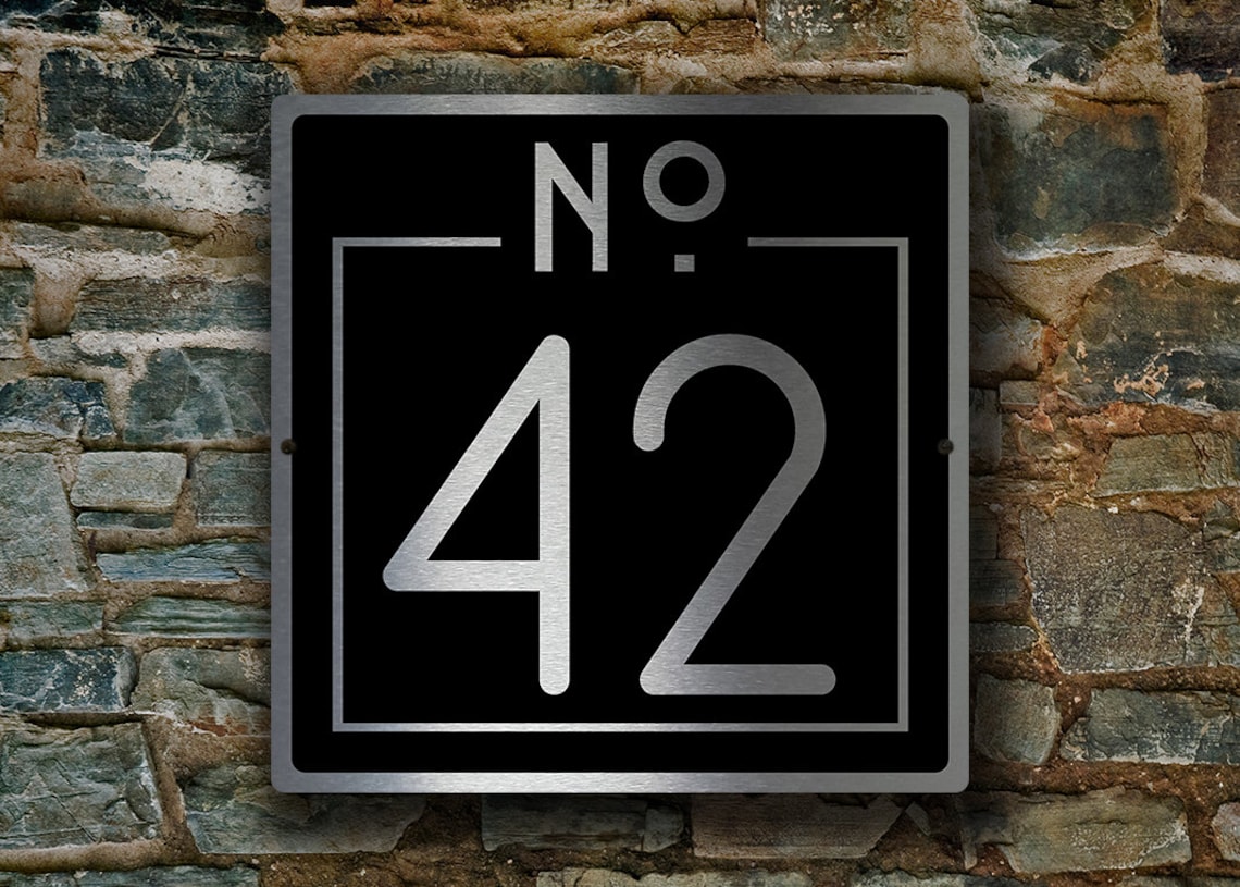 CUSTOM HOUSE NUMBERS Sign Outdoor House Numbers Plaque Etsy