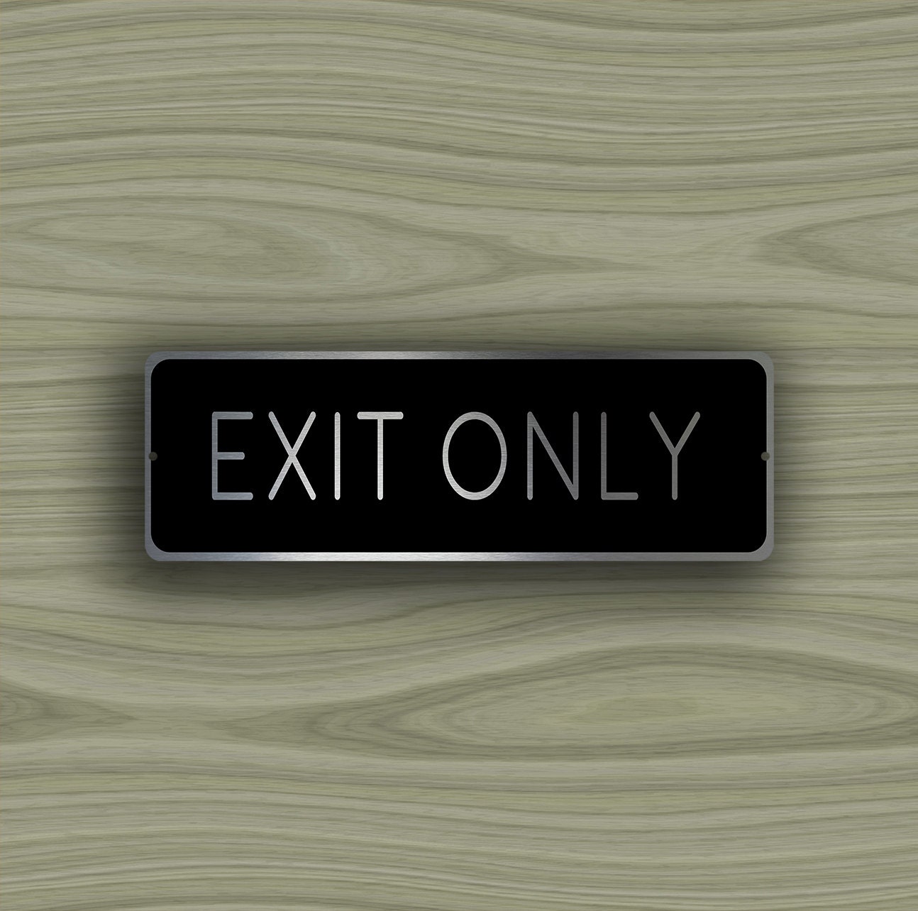 Schild 'Exit Only Do Not Enter' – 20,3x30,5 Cm, Aluminium, Wetterfest, Vorgebohrt