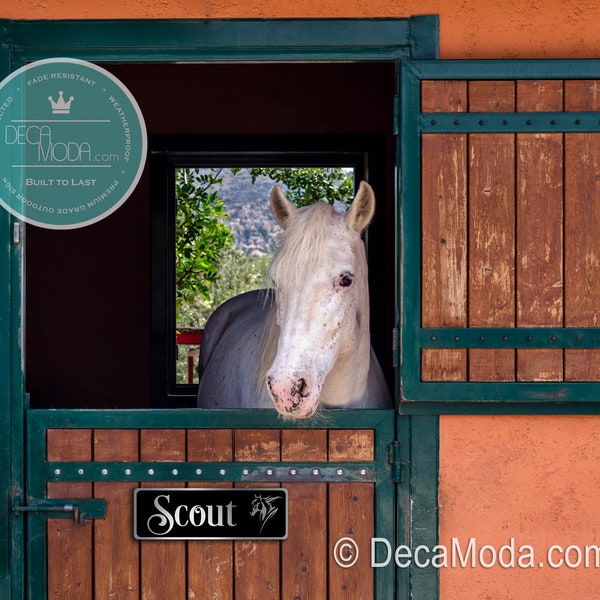 Custom Horse Name Sign | Horse House Sign | Horse Stable Accessories | Horse Name Plaque | Horse Accessories