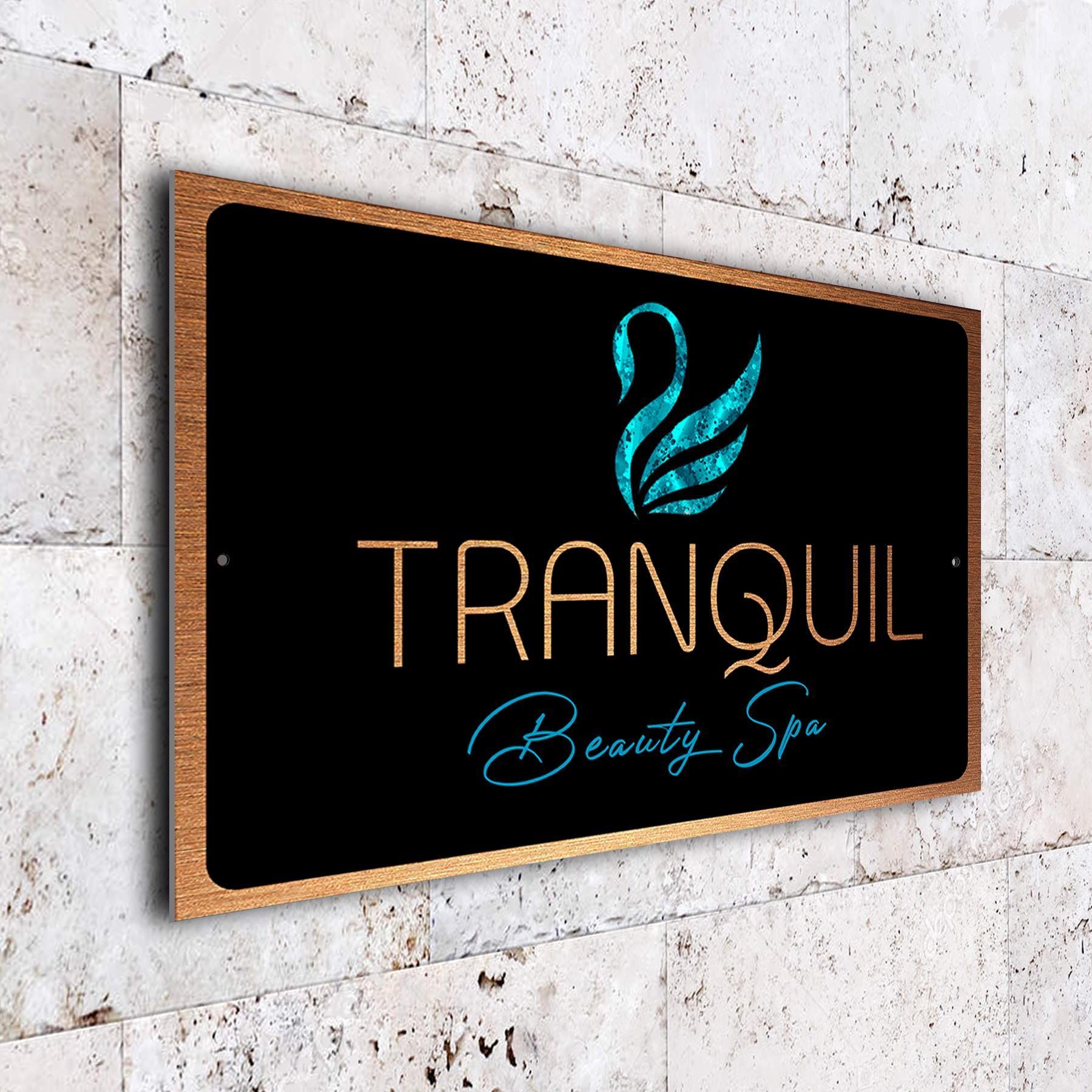 Custom Spa Logo Sign: Weatherproof Aluminum Wall Plaque - Etsy