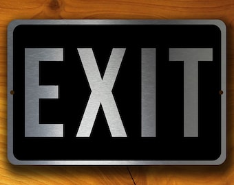 EXIT SIGN, Exit Door Sign, Exit Door Signs, Modern Exit Wall Plaque, Exit door plate, Exit door signs