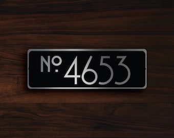 CUSTOM HOUSE NUMBER Sign, Outdoor House Number Plaque, Custom House Number Plaque, House Numbers, House Numbers Modern, House Number Sign