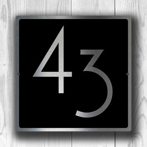 HOUSE NUMBERS MODERN, Outdoor House Sign, Custom House Numbers, House Numbers, Modern House Numbers, House Number Sign, house number Plaque image 3