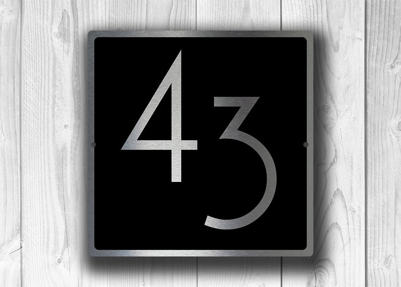 HOUSE NUMBERS MODERN, Outdoor House Sign, Custom House Numbers, House Numbers, Modern House Numbers, House Number Sign, house number Plaque image 3