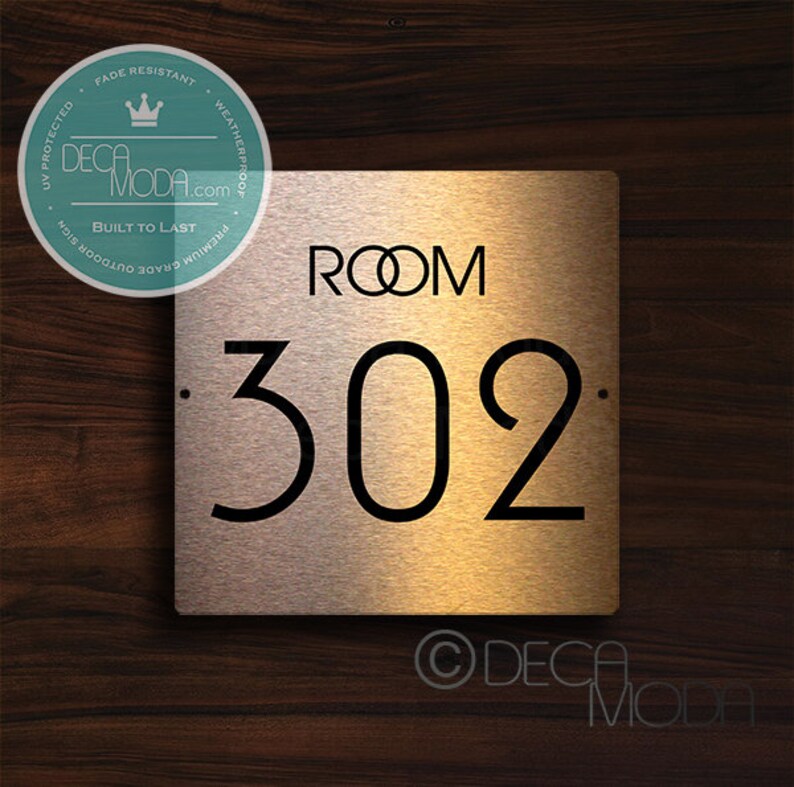 COPPER HOTEL NUMBERS Custom Hotel Room Numbers Hotel Door - Etsy