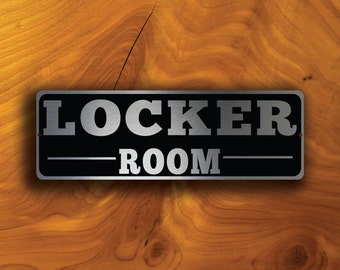 LOCKER ROOM DOOR Sign, Locker Room Door signs, Locker Room Signs, Brushed Aluminum Composite Locker Room, Locker Room Sign, Boys Locker Room