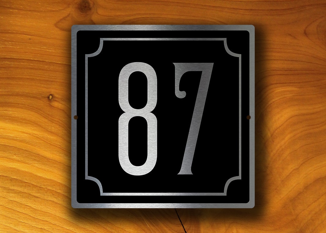 House number. Cushtynumber. Number sign. House numbers icon.