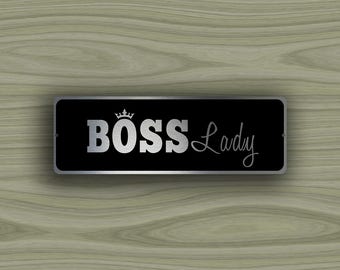 BOSS LADY SIGN, Boss Lady signs, Custom Door Signs, Boss Lady Door Sign, Boss Lady, Office Decor, Home Office Door Sign, Boss Lady wall Sign