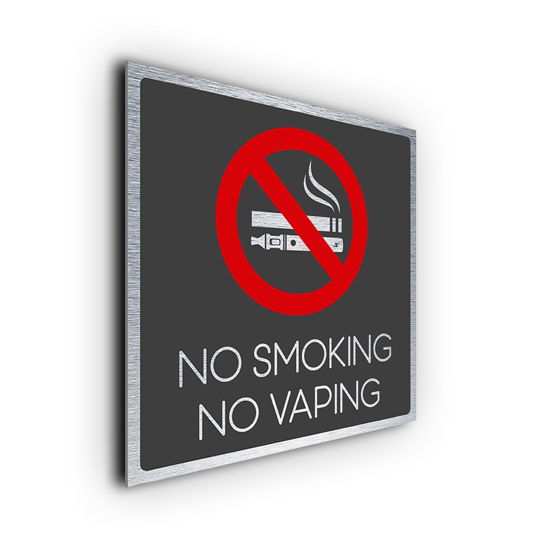 no smoke vape Smoking No Vaping Sign | Brushed Metal Sign | Self Adhesive Sign | No Smoking No Vaping Notice | Business Signage | No | No Flavors & Strains:Supreme Jellybean Kush - Hybrid/Indica user type:Beginner Vuse Go 500: A