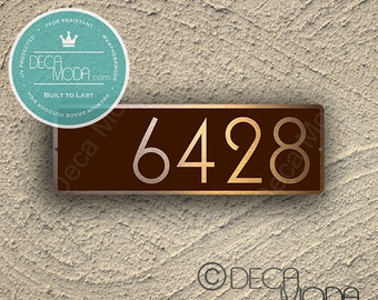 TRADITIONAL ADDRESS SIGN, Outdoor Signs, Bronze Patina Effect Finish, House Address, House Signs, Address Number Sign, Traditional address