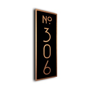 Vertical Apartment Number Sign, Apartment Numbers, Hotel Numbers and ...