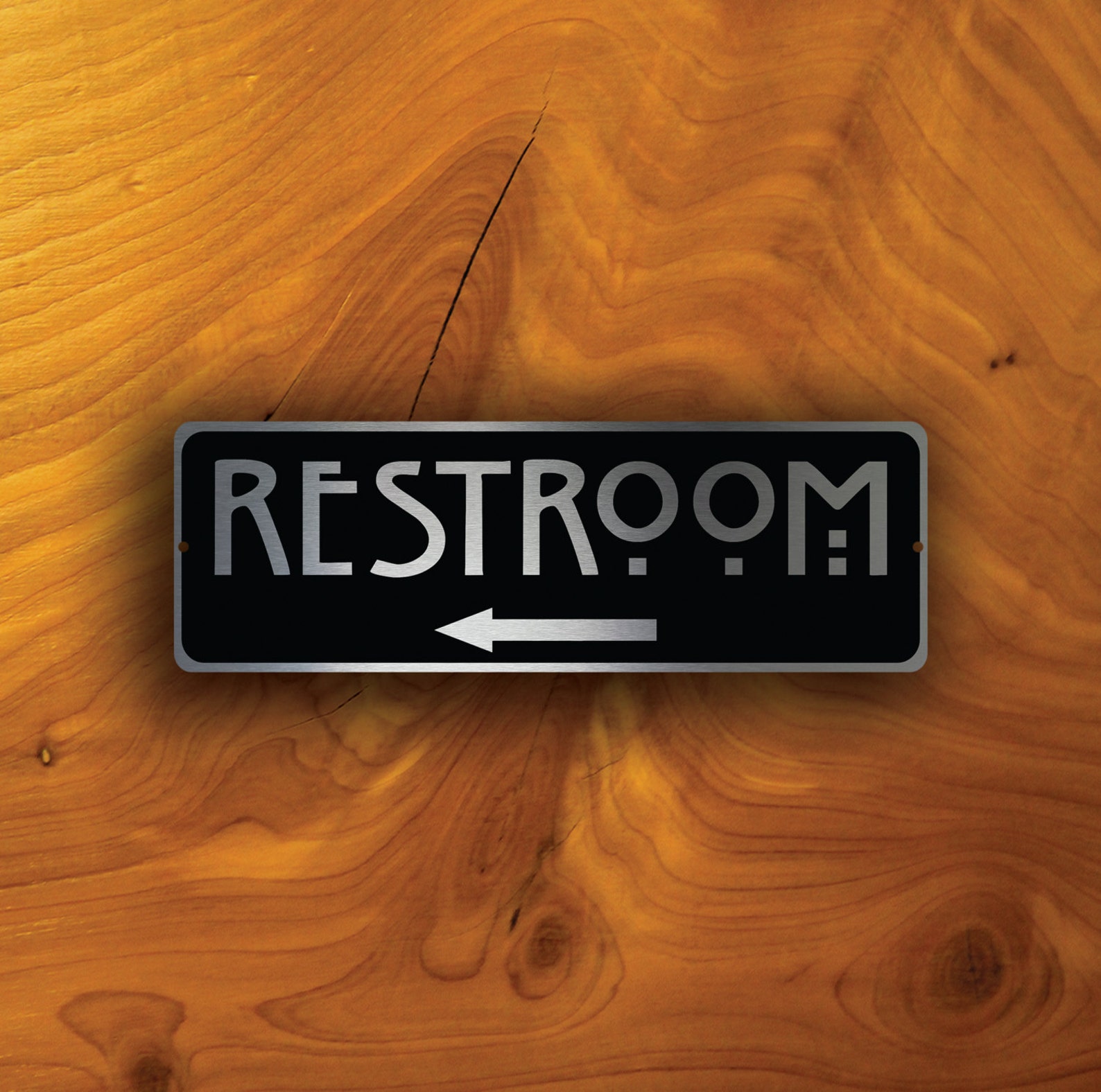 RESTROOM DOOR SIGN Restroom Directional Sign Restroom - Etsy