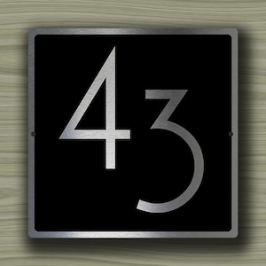 HOUSE NUMBERS MODERN, Outdoor House Sign, Custom House Numbers, House Numbers, Modern House Numbers, House Number Sign, house number Plaque image 5