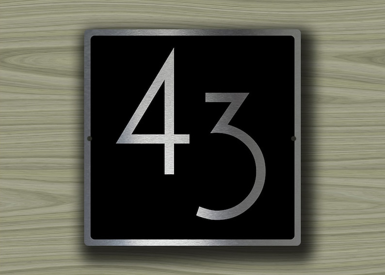 HOUSE NUMBERS MODERN, Outdoor House Sign, Custom House Numbers, House Numbers, Modern House Numbers, House Number Sign, house number Plaque image 5