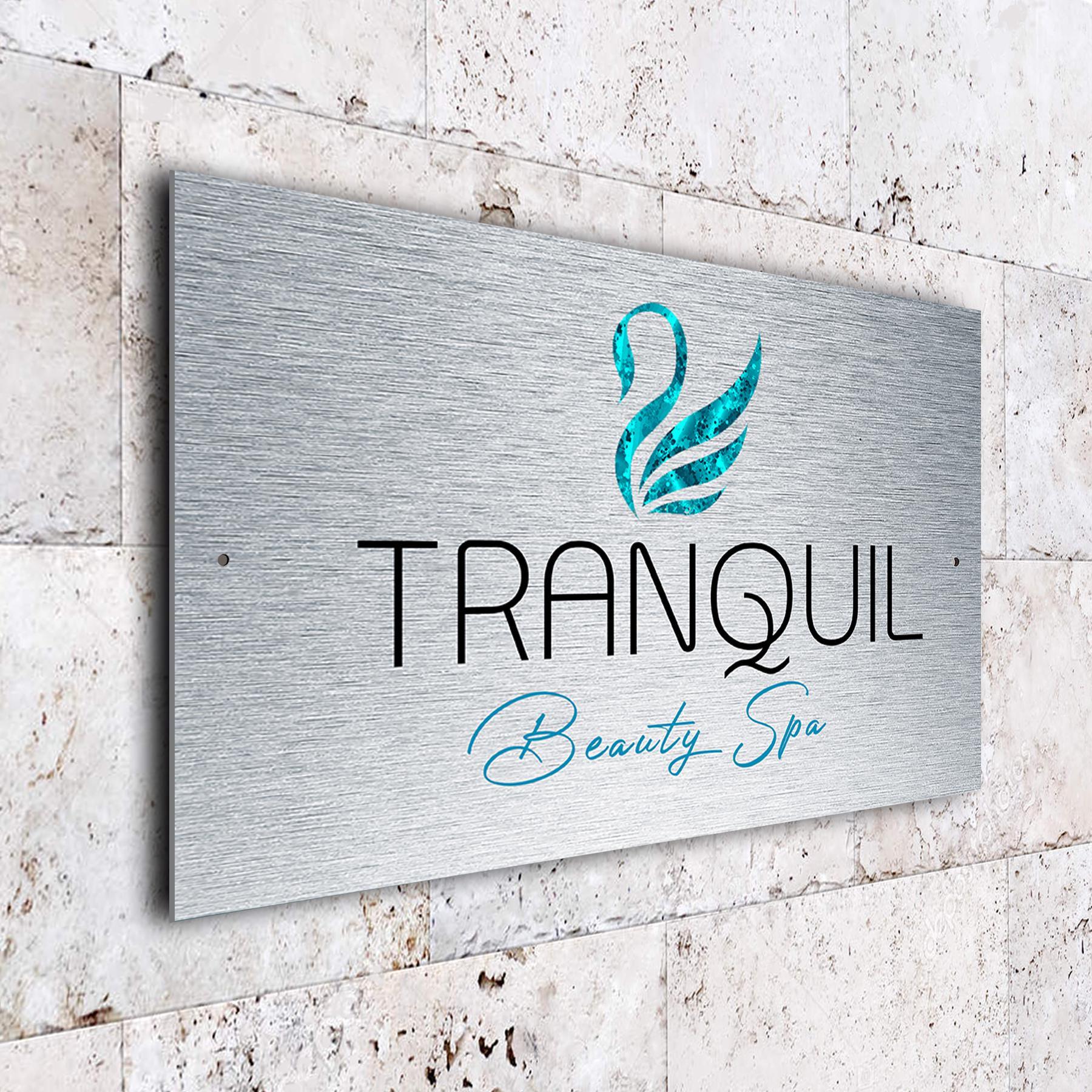Custom Spa Logo Sign: Weatherproof Aluminum Wall Plaque - Etsy